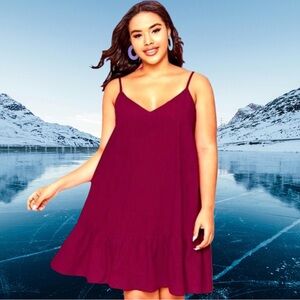 SHEIN Women’s plus-size Magenta Pink Sleeveless Mini Dress❤️❤️4X